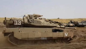  Новейшая модификация израильского танка Merkava MkV поступила для опытной эксплуатации в бронетанковую бригаду ЦАХАЛ